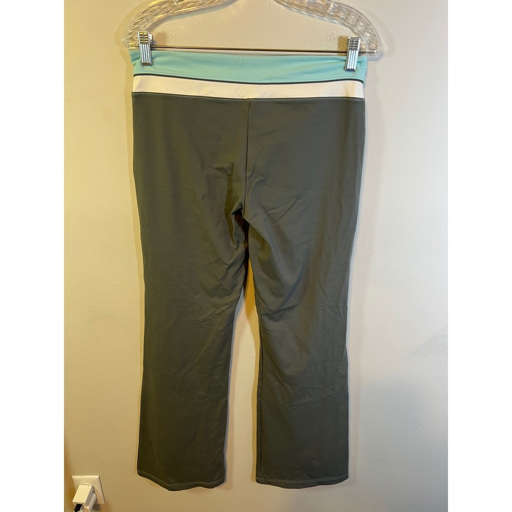 VSX Womens Yoga Pants‎ Colorblock Waistband Gray Teal Size M - Picture 3 of 6